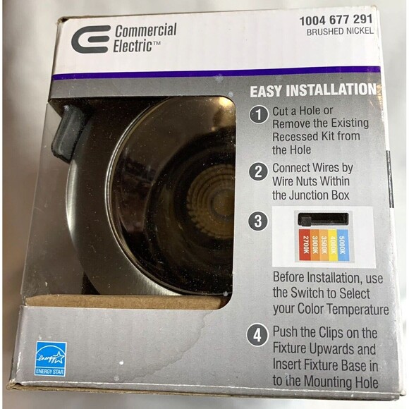 Commercial Electric 3 in LED Color Changing Recessed Trim 1004 677 291 - Picture 3 of 5